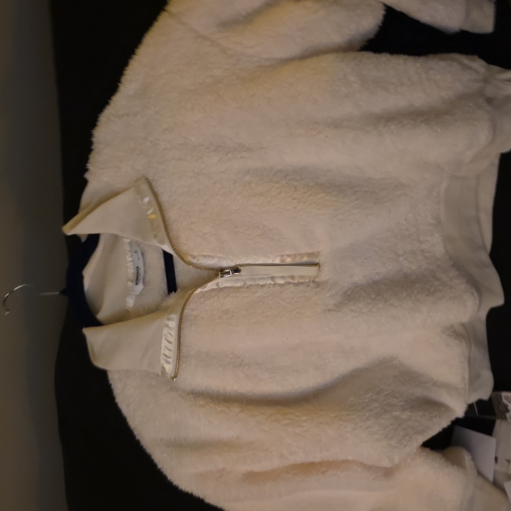 Sonoma Ivory Fleece Zip-Up Jacket Never Worn.